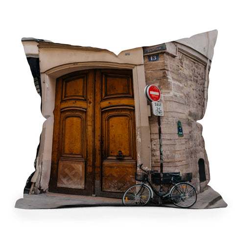 Bethany Young Photography Paris Bicycle II Outdoor Throw Pillow