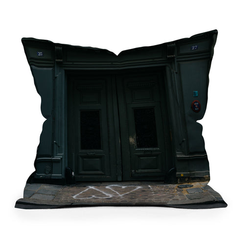 Bethany Young Photography Paris Doors V Outdoor Throw Pillow