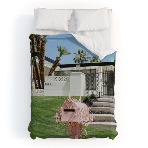 Bethany Young Photography Pink Palm Springs II on Film Duvet Cover