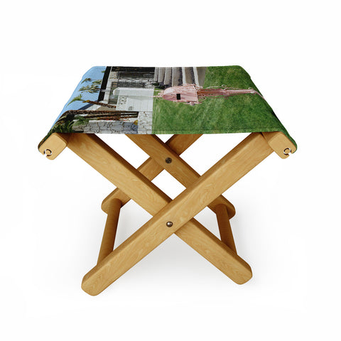Bethany Young Photography Pink Palm Springs II on Film Folding Stool