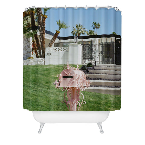Bethany Young Photography Pink Palm Springs II on Film Shower Curtain