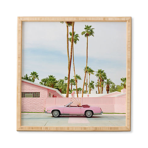 Bethany Young Photography Pink Palm Springs on Film Framed Wall Art