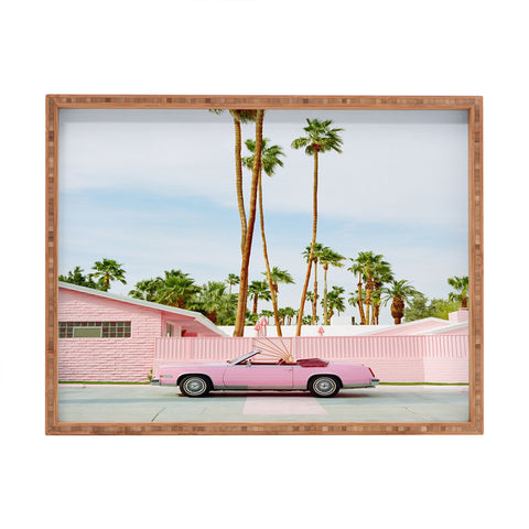Bethany Young Photography Pink Palm Springs on Film Rectangular Tray