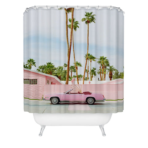 Bethany Young Photography Pink Palm Springs on Film Shower Curtain