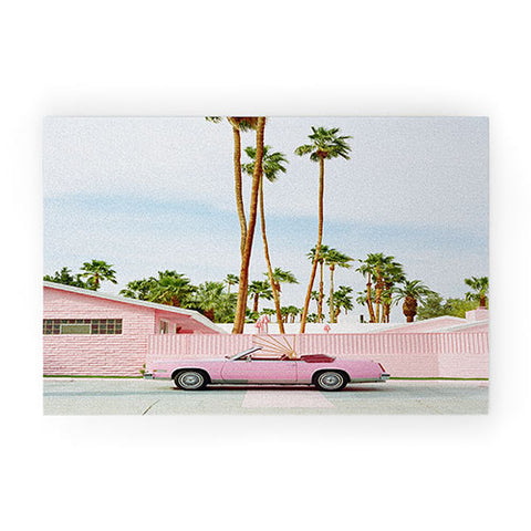 Bethany Young Photography Pink Palm Springs on Film Welcome Mat
