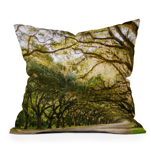 Bethany Young Photography Savannah Wormsloe Historic I Outdoor Throw Pillow