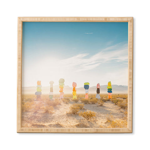 Bethany Young Photography Seven Magic Mountains Sunrise Framed Wall Art havenly