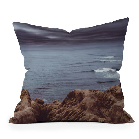 Bethany Young Photography Sunset Cliffs Storm Outdoor Throw Pillow