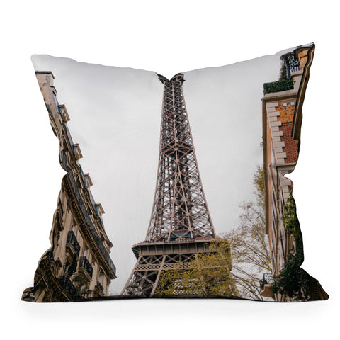 Bethany Young Photography The Eiffel Tower Outdoor Throw Pillow