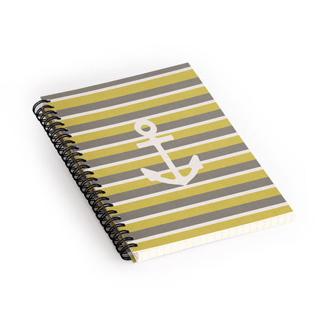 Bianca Green Anchor 2 Spiral Notebook