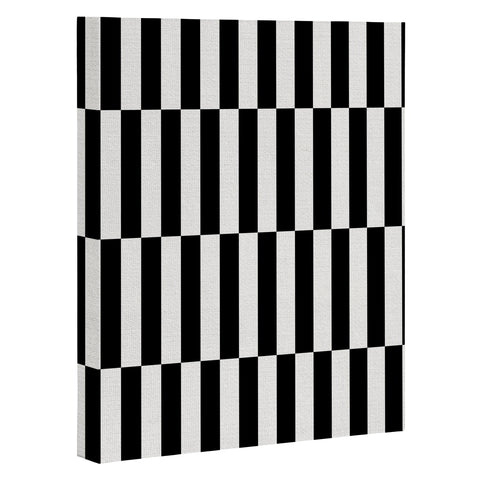 Bianca Green Black And White Order Art Canvas