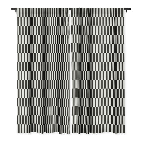 Bianca Green Black And White Order Blackout Window Curtain