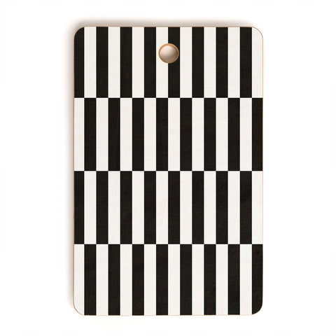 Bianca Green Black And White Order Cutting Board Rectangle