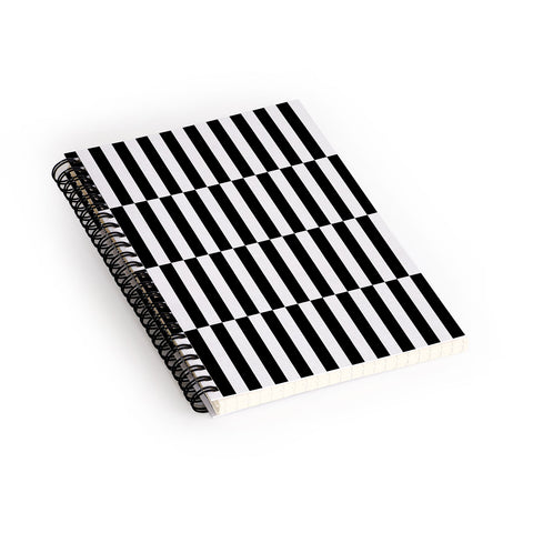Bianca Green Black And White Order Spiral Notebook