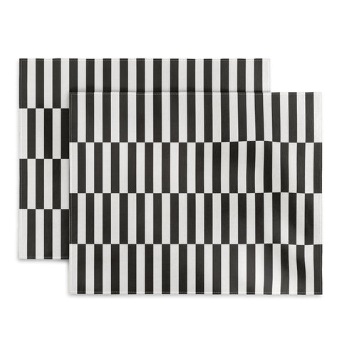 Bianca Green Black And White Order Placemat