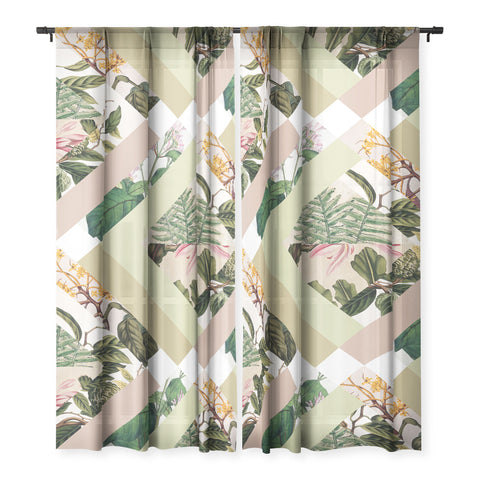 Bianca Green Cubed Vintage Botanicals Sheer Non Repeat