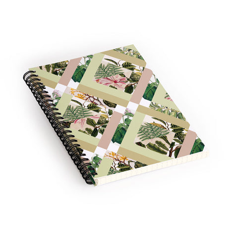 Bianca Green Cubed Vintage Botanicals Spiral Notebook