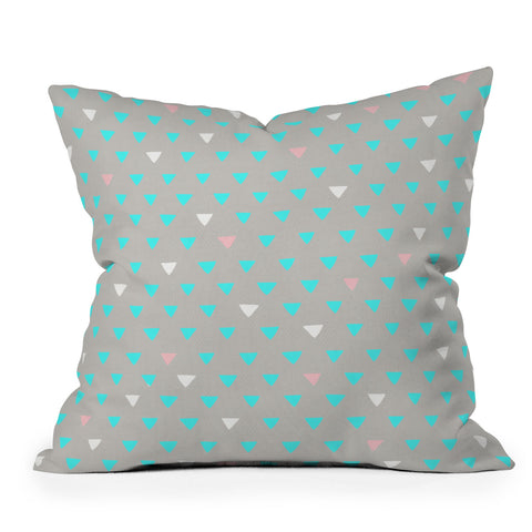Bianca Green Geometric Confetti Party Outdoor Throw Pillow