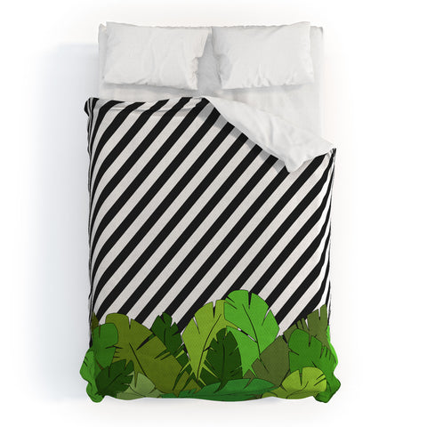 Bianca Green GREEN DIRECTION TAKE A RIGHT Duvet Cover
