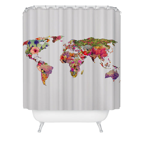 Bianca Green Its Your World Shower Curtain