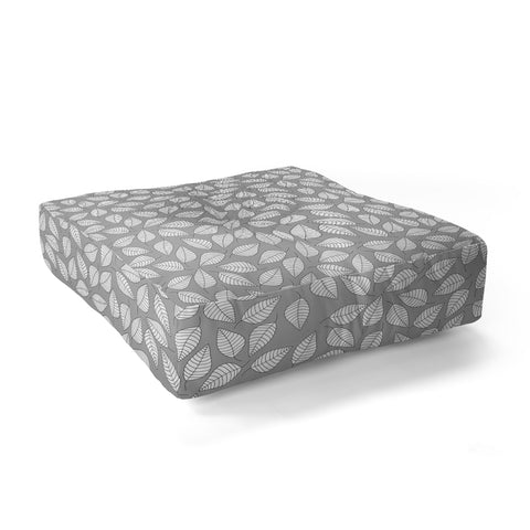 Bianca Green Leafy Floor Pillow Square