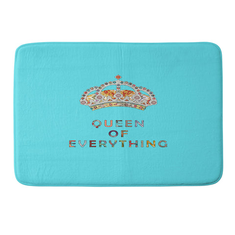 Bianca Green Queen Of Everything Blue Memory Foam Bath Mat