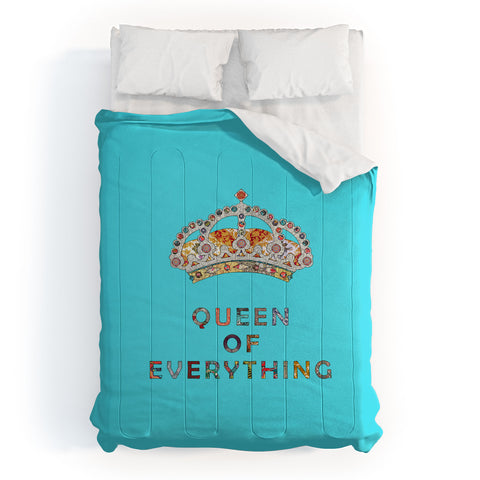 Bianca Green Queen Of Everything Blue Comforter