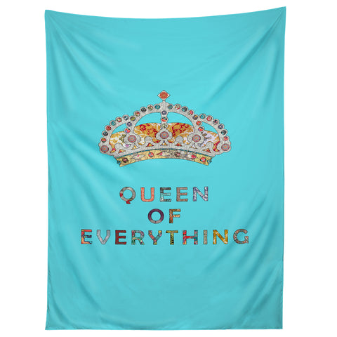 Bianca Green Queen Of Everything Blue Tapestry