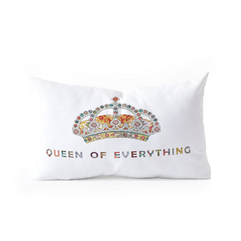 Bianca Green Queen Of Everything Oblong Throw Pillow