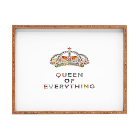 Bianca Green Queen Of Everything Rectangular Tray