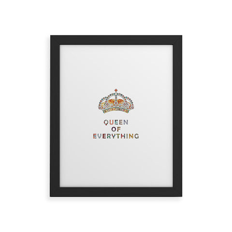 Bianca Green Queen Of Everything Framed Art Print