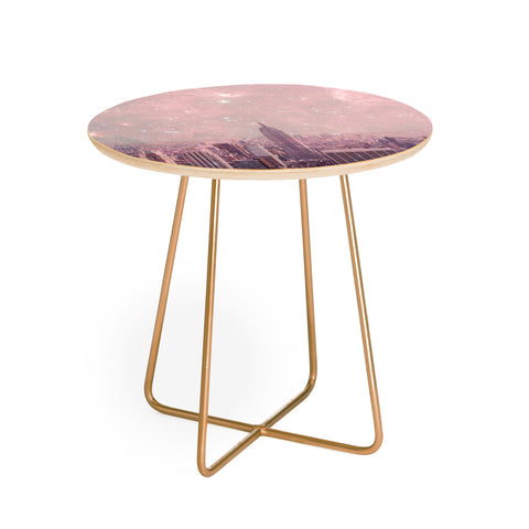 Bianca Green Stardust Covering New York Round Side Table