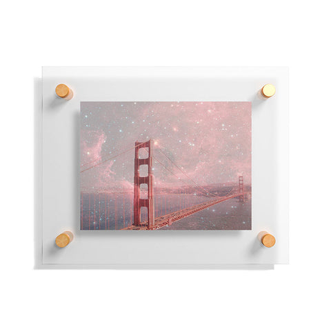 Bianca Green Stardust Covering San Francisco Floating Acrylic Print