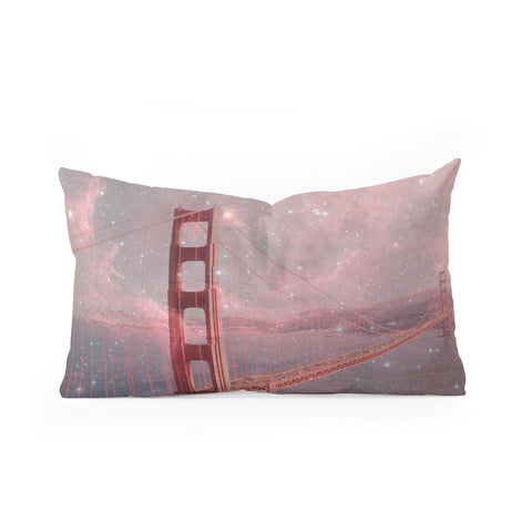 Bianca Green Stardust Covering San Francisco Oblong Throw Pillow