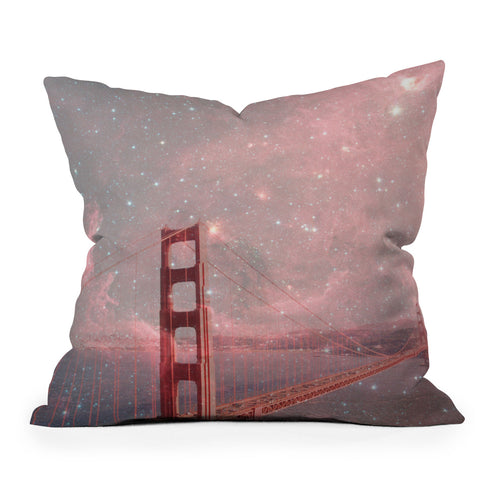Bianca Green Stardust Covering San Francisco Throw Pillow