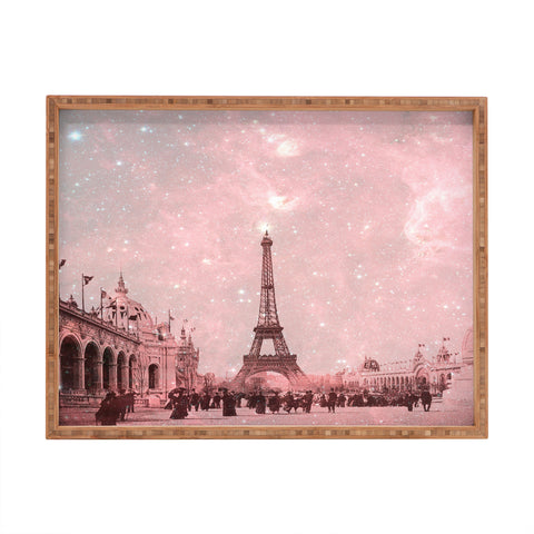 Bianca Green Stardust Covering Vintage Paris Rectangular Tray