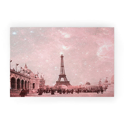 Bianca Green Stardust Covering Vintage Paris Welcome Mat