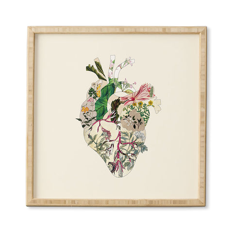 Bianca Green Vintage Botanical Heart Framed Wall Art
