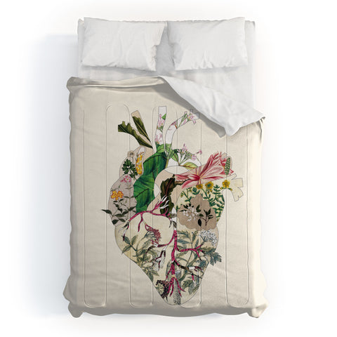 Bianca Green Vintage Botanical Heart Comforter