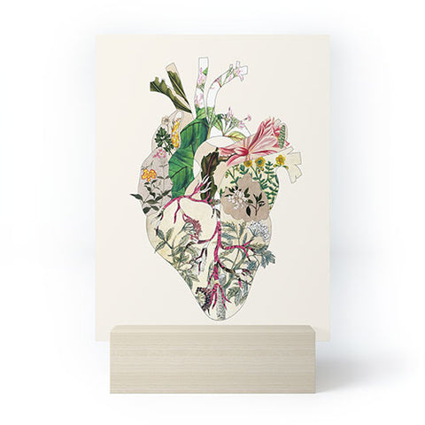 Bianca Green Vintage Botanical Heart Mini Art Print