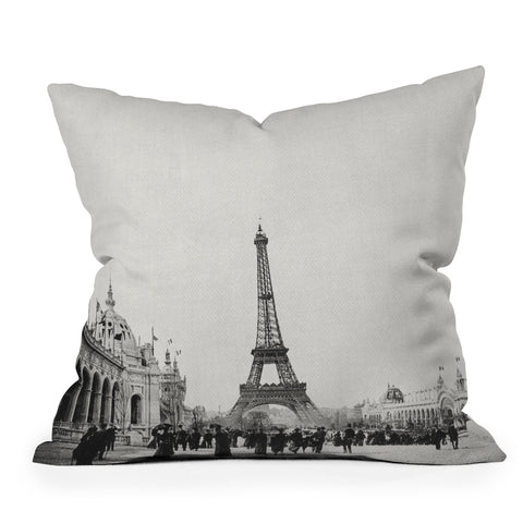 Bianca Green VINTAGE PARIS AROUND 1900 Outdoor Throw Pillow
