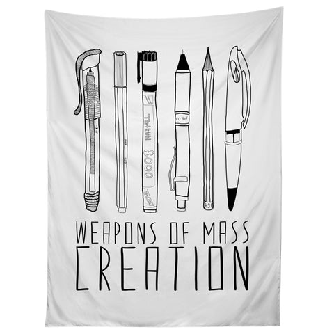 Bianca Green Weapons Of Mass Creation White Tapestry