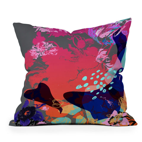 Biljana Kroll Nouveau Sunrise Outdoor Throw Pillow