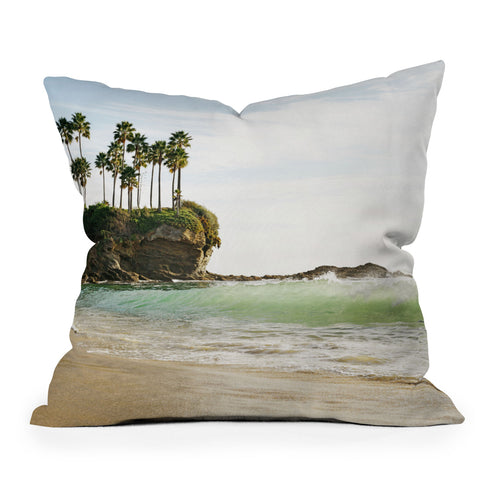 Bree Madden Laguna Beach Wave Outdoor Throw Pillow