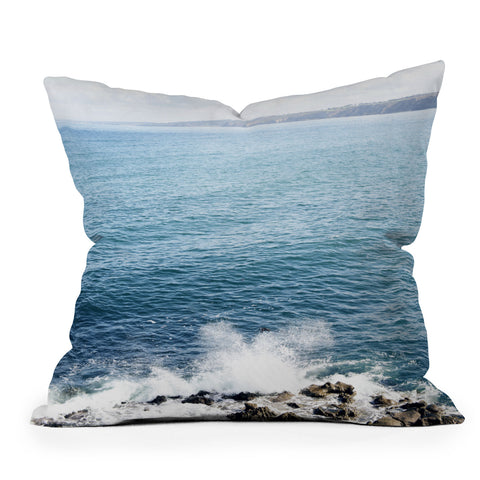 Bree Madden Ocean Splash Outdoor Throw Pillow