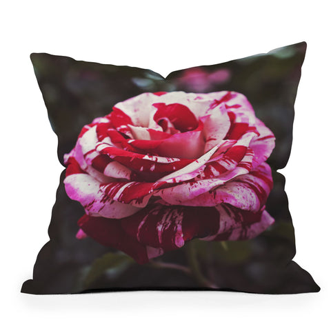 Bree Madden Painting Roses Red Outdoor Throw Pillow