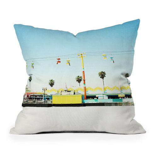 Bree Madden Santa Cruz Beach Outdoor Throw Pillow