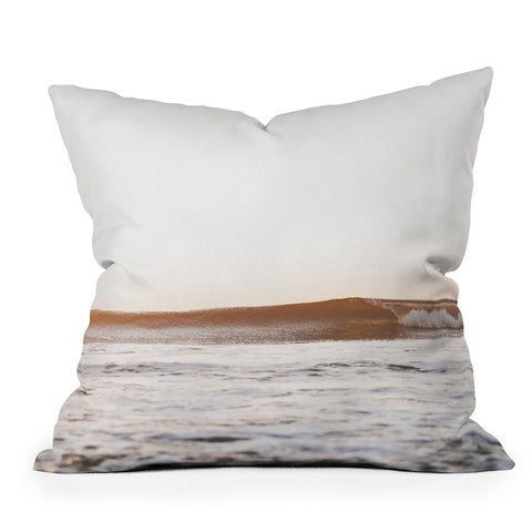 Bree Madden Sunset Surf Outdoor Throw Pillow