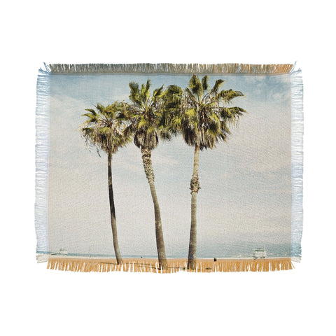 Bree Madden Venice Beach Palms Throw Blanket