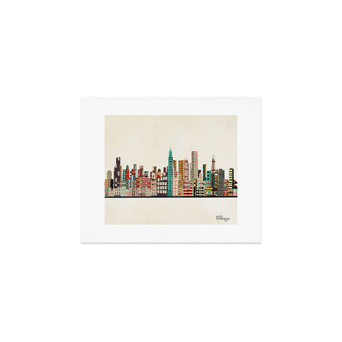 Brian Buckley chicago city skyline Art Print